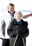 Lech, 18 Februari 2013 Fotoshoot Kon. huis in Lech tijdens de wintersportvakantie met o.a.: Koningin Beatrix, Prins Willem Alexander, Prinses Maxima, Prinses Amalia, Prinses Alexia en Prinses Ariane.
Foto Peter Smulders BV