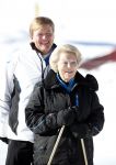 Lech, 18 Februari 2013 Fotoshoot Kon. huis in Lech tijdens de wintersportvakantie met o.a.: Koningin Beatrix, Prins Willem Alexander, Prinses Maxima, Prinses Amalia, Prinses Alexia en Prinses Ariane.
Foto Peter Smulders BV
