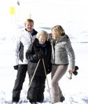Lech, 18 Februari 2013 Fotoshoot Kon. huis in Lech tijdens de wintersportvakantie met o.a.: Koningin Beatrix, Prins Willem Alexander, Prinses Maxima, Prinses Amalia, Prinses Alexia en Prinses Ariane.
Foto Peter Smulders BV