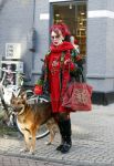 Amsterdam 4 februari 2013
Petra Heijboer met hond op de cornelis schuytstraat.
Peter Smulders bv