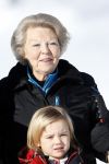 Lech, 18 Februari 2013 Fotoshoot Kon. huis in Lech tijdens de wintersportvakantie met o.a.: Koningin Beatrix, Prins Willem Alexander, Prinses Maxima, Prinses Amalia, Prinses Alexia en Prinses Ariane.
Foto Peter Smulders BV
