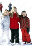 Lech, 18 Februari 2013 Fotoshoot Kon. huis in Lech tijdens de wintersportvakantie met o.a.: Koningin Beatrix, Prins Willem Alexander, Prinses Maxima, Prinses Amalia, Prinses Alexia en Prinses Ariane.
Foto Peter Smulders BV