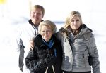 Lech, 18 Februari 2013 Fotoshoot Kon. huis in Lech tijdens de wintersportvakantie met o.a.: Koningin Beatrix, Prins Willem Alexander, Prinses Maxima, Prinses Amalia, Prinses Alexia en Prinses Ariane.
Foto Peter Smulders BV