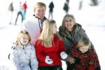 Lech, 18 Februari 2013 Fotoshoot Kon. huis in Lech tijdens de wintersportvakantie met o.a.: Koningin Beatrix, Prins Willem Alexander, Prinses Maxima, Prinses Amalia, Prinses Alexia en Prinses Ariane.
Foto Peter Smulders BV