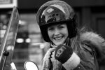 Amsterdam 28 januari 2013
Renee Gunning op vespa scooter.
Peter Smulders bv