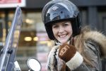 Amsterdam 28 januari 2013
Renee Gunning op vespa scooter.
Peter Smulders bv