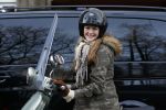Amsterdam 28 januari 2013
Renee Gunning op vespa scooter.
Peter Smulders bv