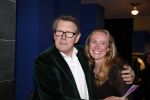 Haarlem 31 januari 2013
Premiere terug naar de kust in de schouwburg van Haarlem. Ursul de Geer met een kennis
Peter Smulders bv