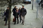 Amsterdam 22 januari 2014
Rechtzaak Badr Hari bij rechtbank in Amsterdam. Veel pers wacht Badr en zijn advocaat Bernadette Ficq