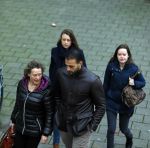 Amsterdam 22 januari 2014
Rechtzaak Badr Hari bij rechtbank in Amsterdam. Veel pers wacht Badr en zijn advocaat Bernadette Ficq