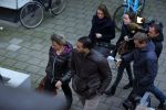 Amsterdam 22 januari 2014
Rechtzaak Badr Hari bij rechtbank in Amsterdam. Veel pers wacht Badr en zijn advocaat Bernadette Ficq