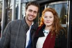 Haarlem 12 januari 2014
Premiere liefde half om half in schouwburg van Haarlem. Beau Schneider met vriendin