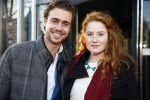 Haarlem 12 januari 2014
Premiere liefde half om half in schouwburg van Haarlem. Beau Schneider met vriendin