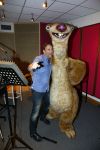 Amsterdam 20 januari 2014
Carlo Boszhard spreekt stem van Mamoet in in de film ice age.