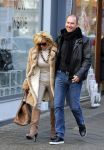 Amsterdam 13 januari 2014
Connie Breukhoven met nieuwe vriend Eugene v  Dun op de cornelis schuytstraat.