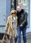 Amsterdam 13 januari 2014
Connie Breukhoven met nieuwe vriend Eugene v  Dun op de cornelis schuytstraat.