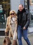 Amsterdam 13 januari 2014
Connie Breukhoven met nieuwe vriend Eugene v  Dun op de cornelis schuytstraat.