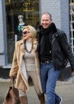 Amsterdam 13 januari 2014
Connie Breukhoven met nieuwe vriend Eugene v  Dun op de cornelis schuytstraat.