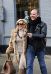 Amsterdam 13 januari 2014
Connie Breukhoven met nieuwe vriend Eugene v  Dun op de cornelis schuytstraat.