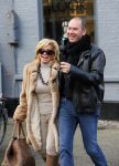Amsterdam 13 januari 2014
Connie Breukhoven met nieuwe vriend Eugene v  Dun op de cornelis schuytstraat.
