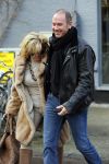 Amsterdam 13 januari 2014
Connie Breukhoven met nieuwe vriend Eugene v  Dun op de cornelis schuytstraat.