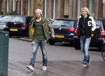 Amsterdam 13 januari 2014
Daley Blind met een vriend op de cornelis schuytstraat.
