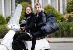 Amsterdam 9 januari 2013
Holly Brood met (een) vriend op vespa scooter.