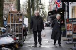 Amsterdam 13 januari 2013
Joop v Zijl met zijn vrouw op de cornelis schuytstraat.