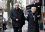 Amsterdam 13 januari 2013
Joop v Zijl met zijn vrouw op de cornelis schuytstraat.