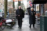 Amsterdam 13 januari 2013
Joop v Zijl met zijn vrouw op de cornelis schuytstraat.