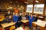 Volendam 22 januari 2014
Monique Smit ontvangt speciale Donald Duck op haar basisschool van vroeger.