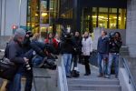 Amsterdam 22 januari 2014
Rechtzaak Badr Hari bij rechtbank in Amsterdam. Veel pers wacht Badr en zijn advocaat Bernadette Ficq