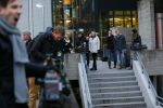 Amsterdam 22 januari 2014
Rechtzaak Badr Hari bij rechtbank in Amsterdam. Veel pers wacht Badr en zijn advocaat Bernadette Ficq
