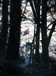 Lage Vuursche 15 januari 2014
Het vaandel / vlag van prinses Beatrix op kasteel Drakesteyn