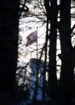 Lage Vuursche 15 januari 2014
Het vaandel / vlag van prinses Beatrix op kasteel Drakesteyn