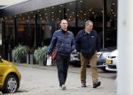 Amsterdam 10 januari 2014
Raoul Heertje met een kennis.