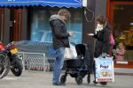 Amsterdam  11 januari 2014
Victor Reinier met vriendin en baby in kinderwagen.