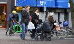Amsterdam  11 januari 2014
Victor Reinier met vriendin en baby in kinderwagen.