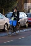 Amsterdam 23 januari 2015
Anna Drijver op de fiets
