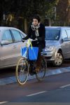 Amsterdam 23 januari 2015
Anna Drijver op de fiets