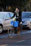 Amsterdam 23 januari 2015
Anna Drijver op de fiets