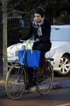 Amsterdam 23 januari 2015
Anna Drijver op de fiets