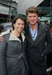 Amsterdam 8 februari 2015
Premiere Paddington in Pathe Arena met stemmencast Beau v Erven Dorens en Lange Frans.
Beau met zijn vrouw Selly en hun kinderen