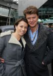 Amsterdam 8 februari 2015
Premiere Paddington in Pathe Arena met stemmencast Beau v Erven Dorens en Lange Frans.
Beau met zijn vrouw Selly en hun kinderen
