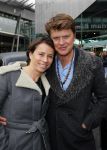 Amsterdam 8 februari 2015
Premiere Paddington in Pathe Arena met stemmencast Beau v Erven Dorens en Lange Frans.
Beau met zijn vrouw Selly en hun kinderen