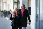 Amsterdam 24 januari 2014
Connie Bruekhoven Witteman doet bsamen met Eugene v Dun boodschappen op he gelderlandplein