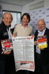Hilversum 20 januari 2015
De deurzakkers op bezoek bij Erik de Zwart (radio Veronica) omdat ze 40 jaar geleden binnen kwamen in de top 40