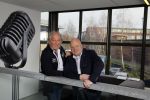 Hilversum 20 januari 2015
De deurzakkers op bezoek bij Erik de Zwart (radio Veronica) omdat ze 40 jaar geleden binnen kwamen in de top 40
