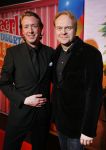 Breda 1 februari 2015
Premiere Heerlijk duurt het langst in het chasse theater.
Frits Huffnagel met een vriend