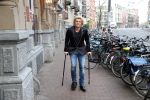 Amsterdam 8 februari 2015
Premiere Sonneveld in het nieuwe de la mar.
hans Klok met ex vriend op krukken